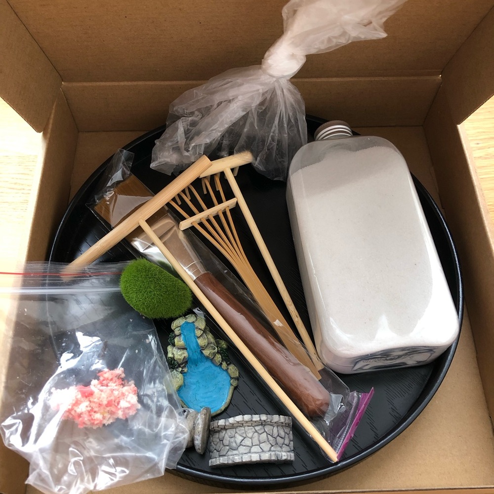 Artcome Japanese Miniature Zen Meditation Sand Garden Kit Never Used
